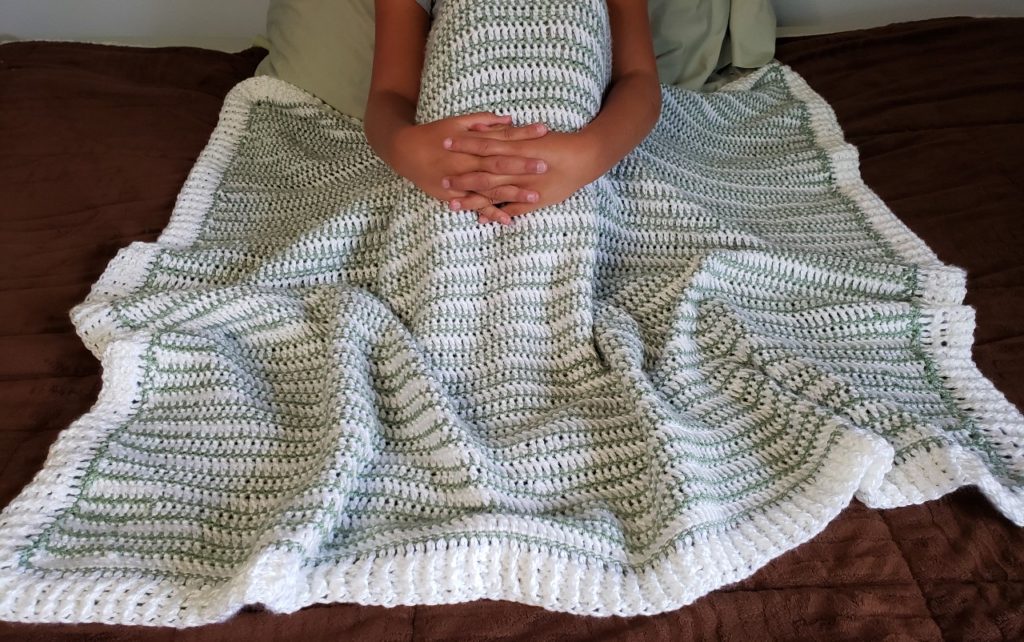 Easy Crochet Baby Blanket pattern - Affinity For Yarn