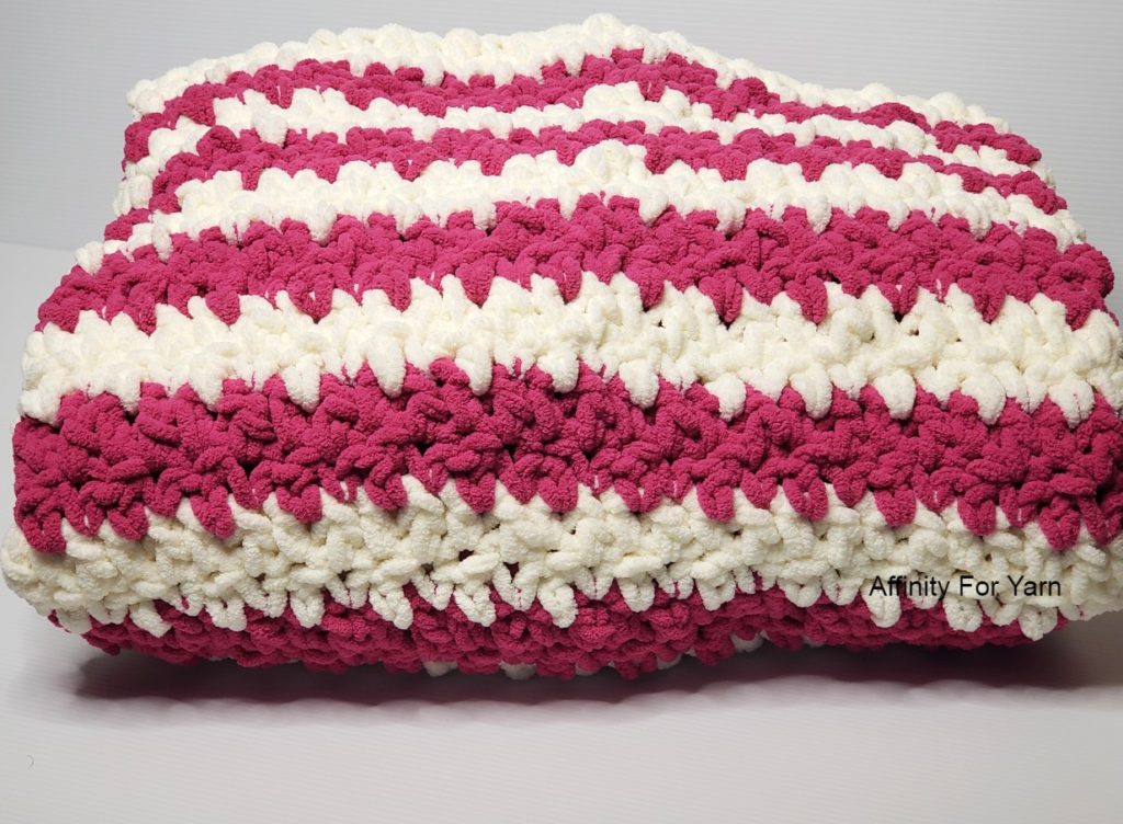 Bernat Soft Stripes Crochet Blanket Pattern
